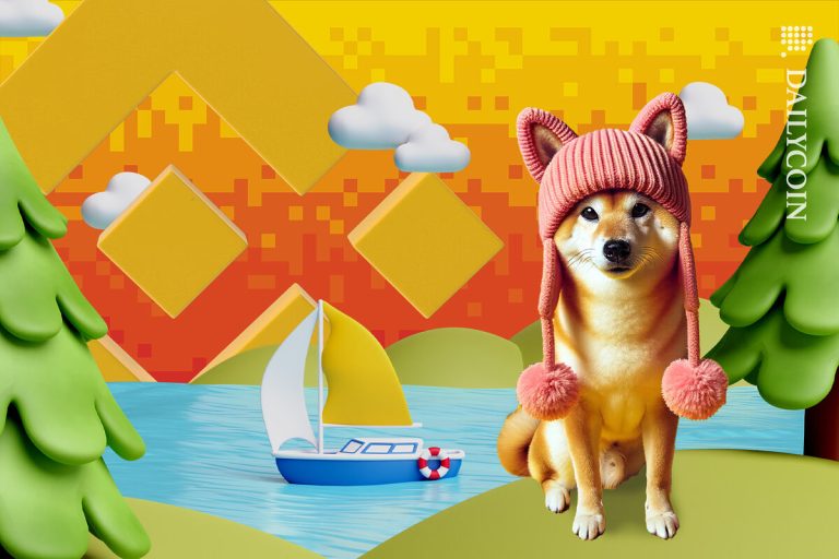Dogwifhat on a playful Binance land.