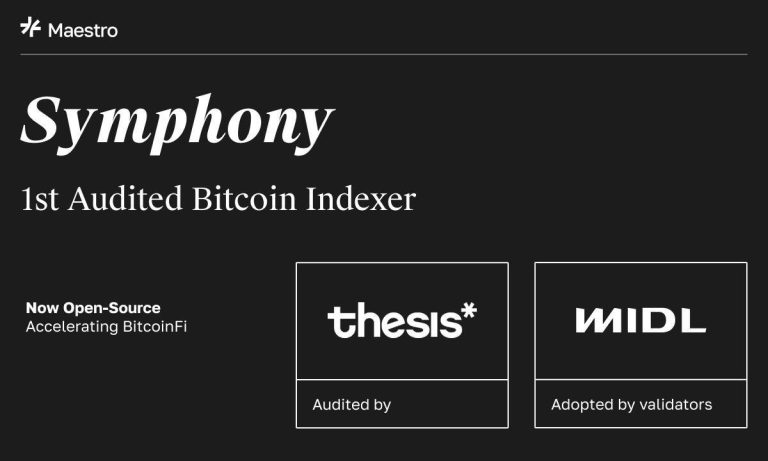 Maestro Open-sources the World’s First Fully Audited Bitcoin Indexer To Accelerate BitcoinFi Adoption Maestro Open-sources the World’s First Fully Audited Bitcoin Indexer To Accelerate BitcoinFi Adoption
