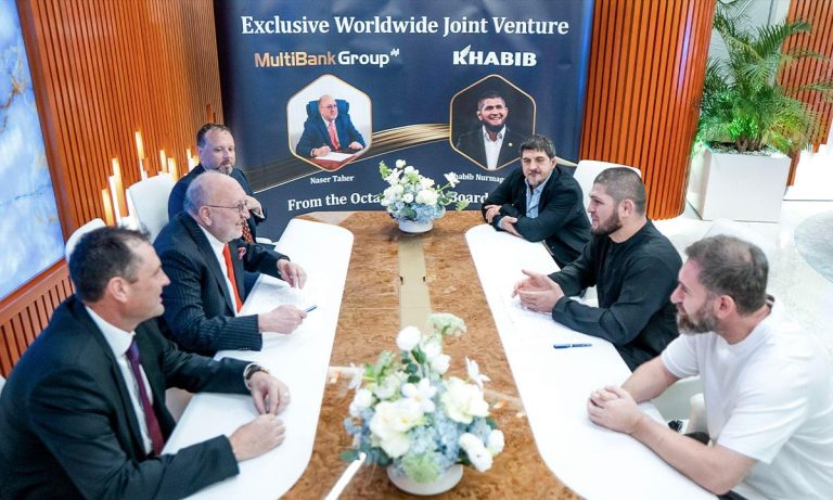 MultiBank Group and Khabib Nurmagomedov Launch an Exclusive Worldwide Multi-Billion-Dollar Joint Venture to Build the World’s First Regulated Tokenized Sports Ecosystem. MultiBank Group and Khabib Nurmagomedov Launch an Exclusive Worldwide Multi-Billion-Dollar Joint Venture to Build the World’s First Regulated Tokenized Sports Ecosystem.