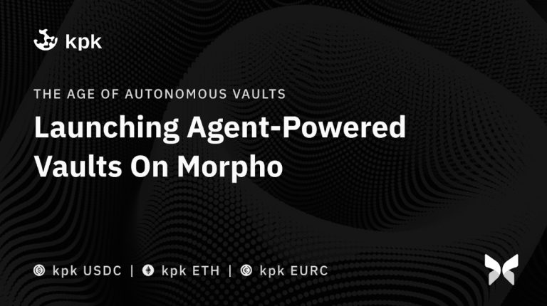 Kpk Launches Agent-Powered Vaults On Morpho
